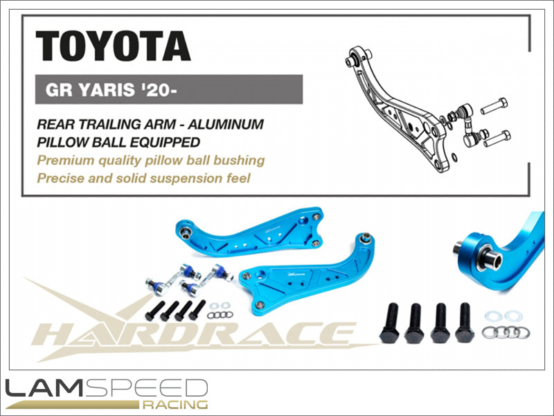 HARDRACE SUSPENSION Toyota GR Yaris 2020+ / GR Corolla 2022+ Billet Re