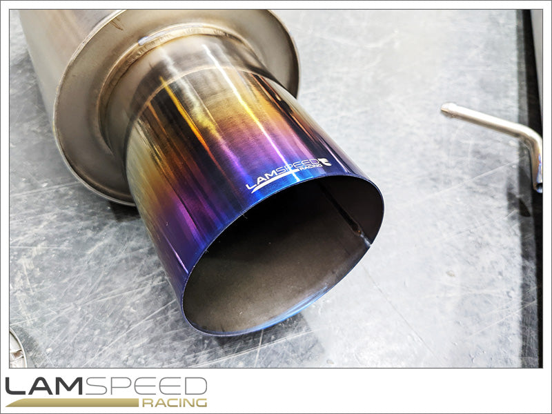 LAMSPEED RACING MC 3.5 GR1 TITANIUM CATBACK EXHAUST MITSUBISHI EVOLUTION 4 6 CN9A CP9A