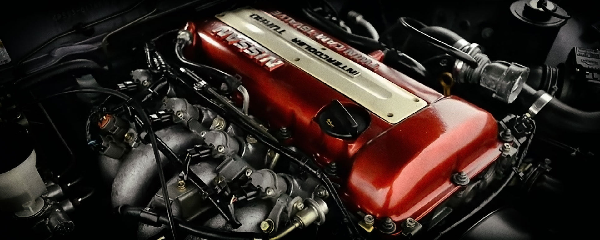 Engine Components: Nissan SR20.