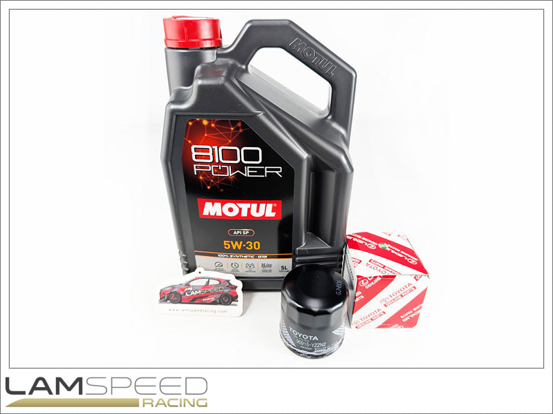 Toyota GR Yaris / Corolla 2020+ Engine Oil and Filter COMBO - MOTUL 8100 Power 5W30 (GF-5) 5L and OEM Toyota Oil Filter