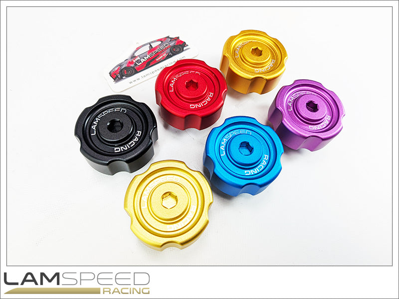 Lamspeed Racing Toyota G16E-GTS GR Yaris / GR Corolla Billet Engine Oil Cap with Integrated -10AN Breather