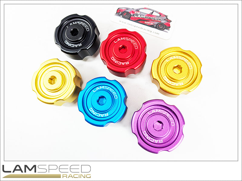 Lamspeed Racing Toyota G16E-GTS GR Yaris / GR Corolla Billet Engine Oil Cap with Integrated -10AN Breather