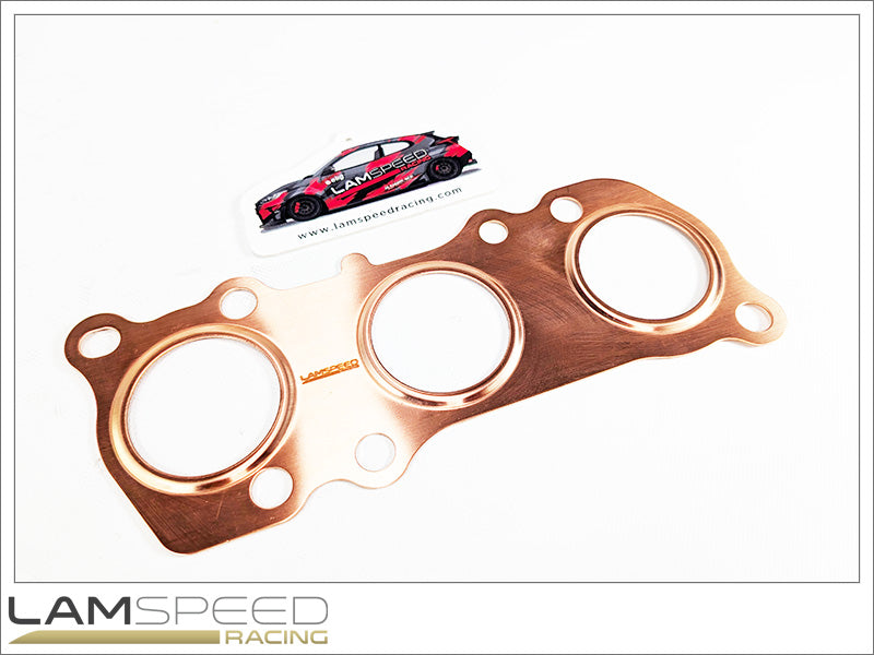 Lamspeed Racing Precision Fit Embossed Copper Exhaust Manifold Gasket Toyota G16E-GTS 2020+ GR Yaris / 2022+ GR Corolla / 2023+ Lexux LBX Morizo Replacement for 17173-18010
