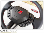 OEM Toyota Gen 2 Newly Desgined 2026 GR Yaris Steering Wheel Upgrade - Red Stitching (Manual) - With Heater.