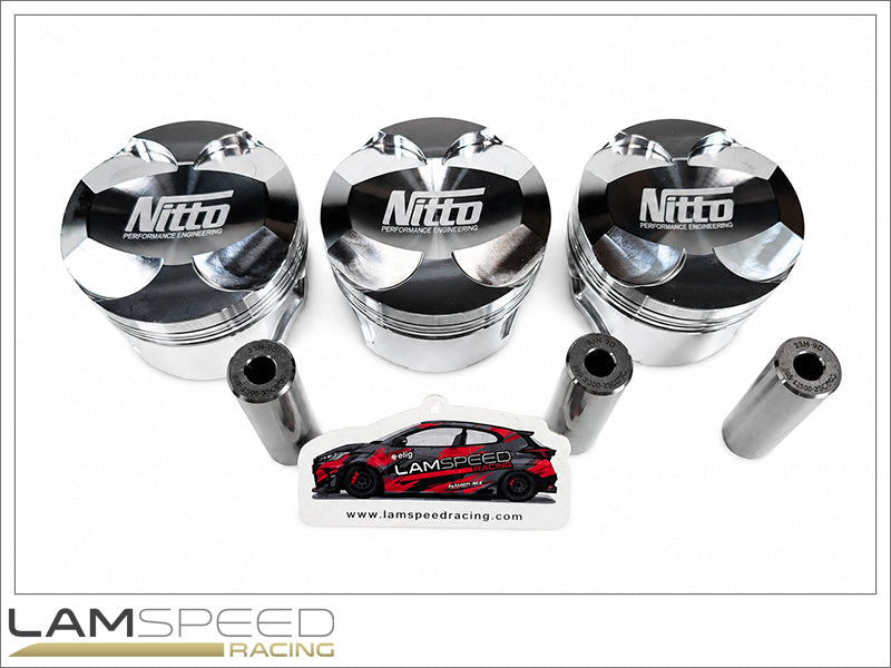 Nitto Engineering 2020+ Toyota GR Yaris / GR Corolla G16E-GTS V2 Pistons 87.5mm +0.002".