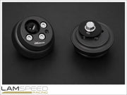 HARDRACE FRONT STRUT MOUNT CAMBER ADJUSTABLE PLATE TOYOTA GR YARIS 20-24 (PRE-FACELIFT, GEN 1) - Q1590-BLK.
