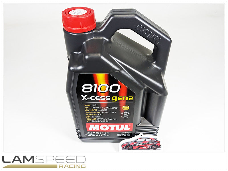 Motul 8100 X-Cess Gen 2 5W40 Engine Oil - 5L