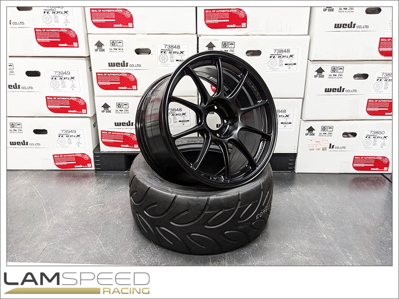 WedsSport Japan TC105X Custom Specs Toyota 2020+ GR Yaris 18x9.5 +39 5x114.3 Matte Black (MBK) 73949