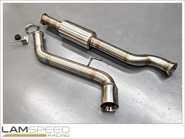 Lamspeed Racing MC SS304 Stainless Steel Single Exit Catback Exhaust - 2020+ Toyota GR Yaris