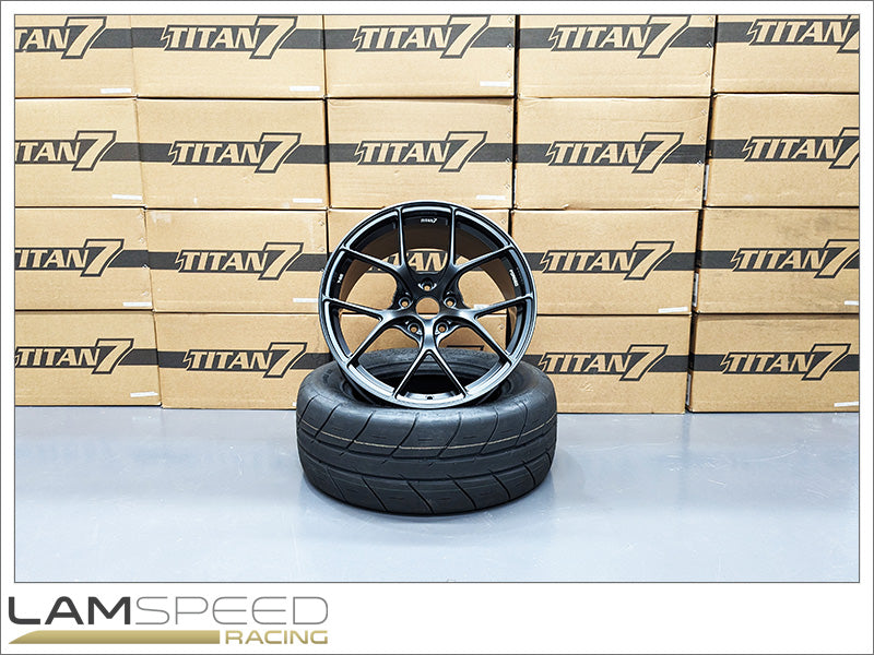 TITAN 7 T-S5 18X9.5 +40 5X114.3 73 MACHINE BLACK - 2020+ TOYOTA GR YARIS / HONDA S2000