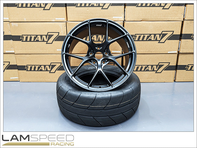 TITAN 7 T-S5 18X9.5 +40 5X114.3 73 MACHINE BLACK - 2020+ TOYOTA GR YARIS / HONDA S2000