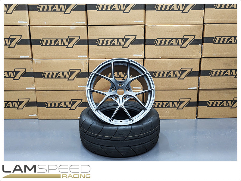 TITAN 7 T-S5 18X9.5 +40 5X114.3 73 SATIN TITANIUM - 2020+ TOYOTA GR YARIS / HONDA S2000