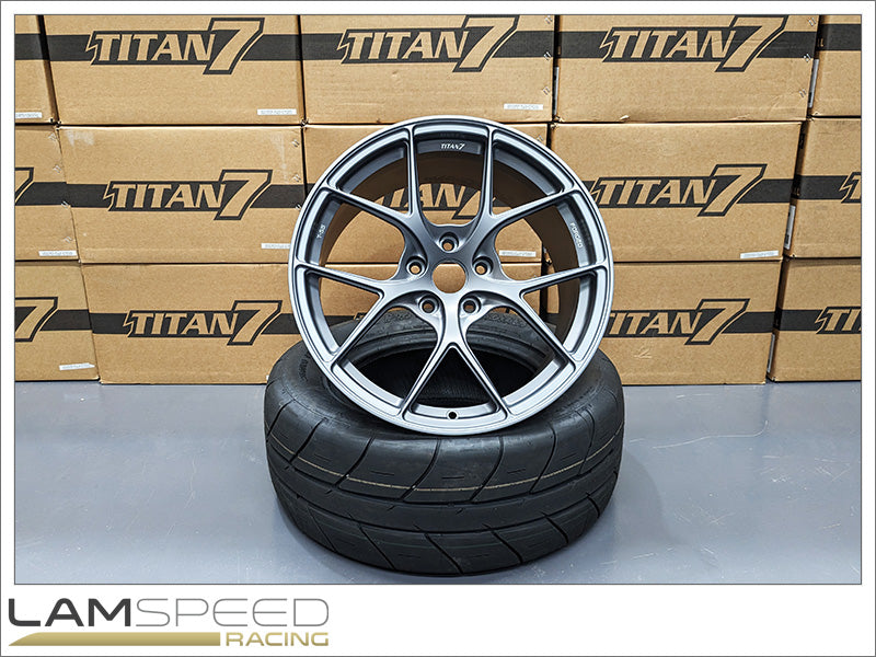 TITAN 7 T-S5 18X9.5 +40 5X114.3 73 SATIN TITANIUM - 2020+ TOYOTA GR YARIS / HONDA S2000