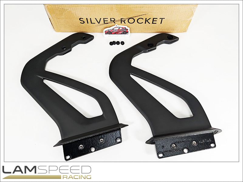 Silver Rocket Porsche GT4 RS 3-INCH WING RISER - OEM ALUMINIUM CASTING [PORSCHE 718 Cayman GT4 RS]