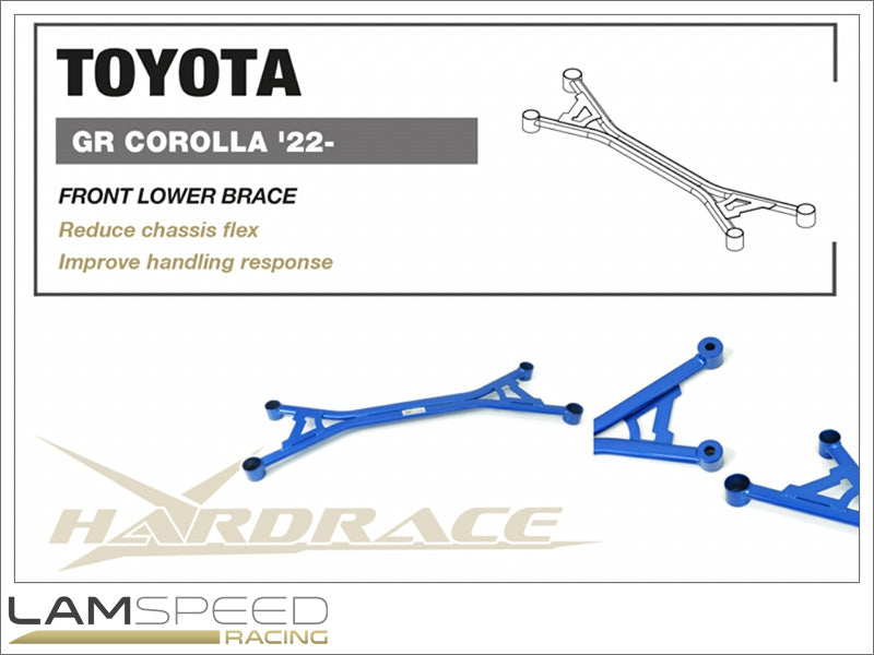 HARDRACE Hardrace Front Lower 4-Point Brace Toyota GR Corolla 2022+ - Q1432.