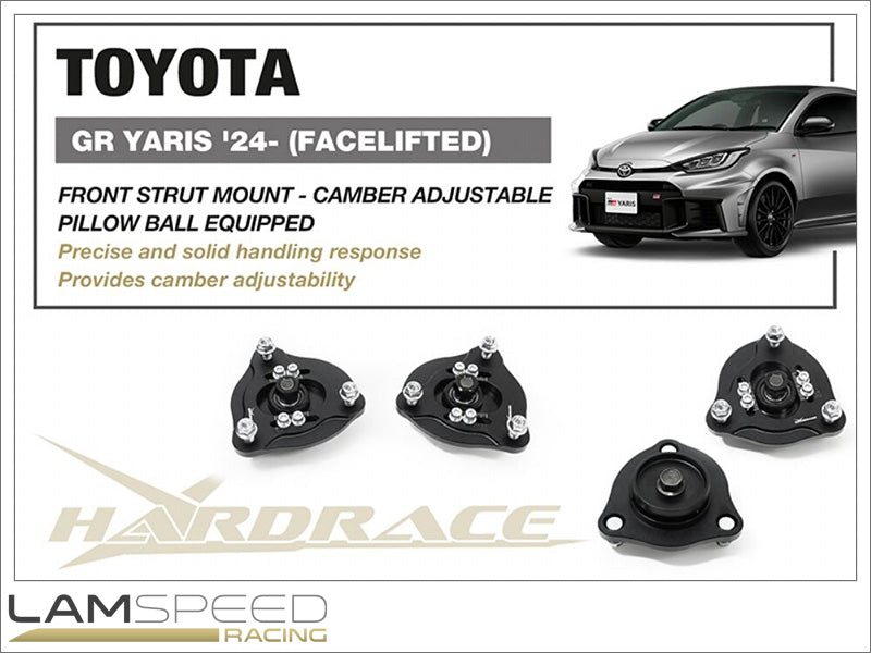 HARDRACE FRONT STRUT MOUNT / CAMBER PLATE TOYOTA GR YARIS 2024+ Gen 2 - Q1591.