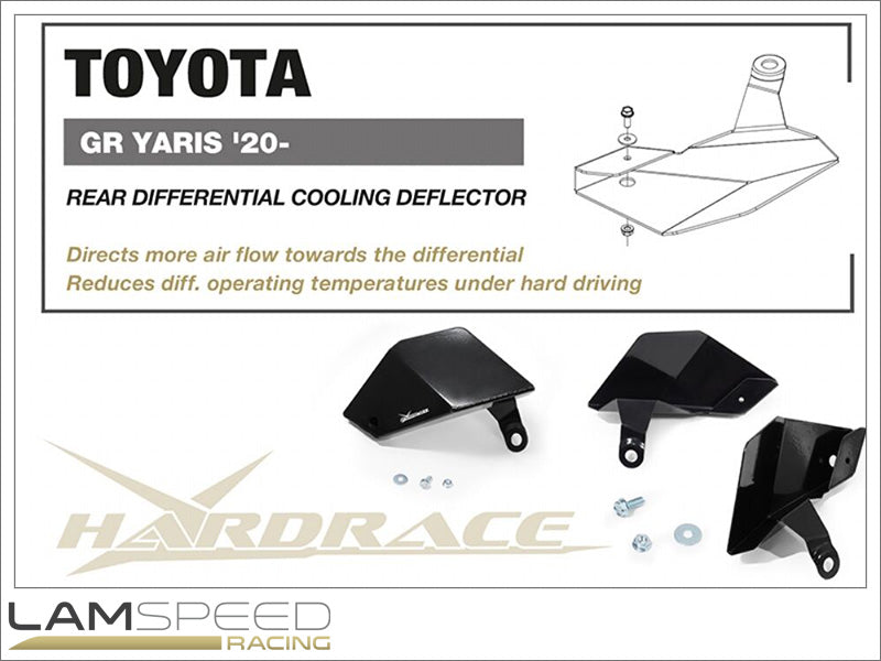 HARDRACE REAR DIFFERENTIAL COOLING DEFLECTOR TOYOTA GR YARIS GXPA16 - Q1599.