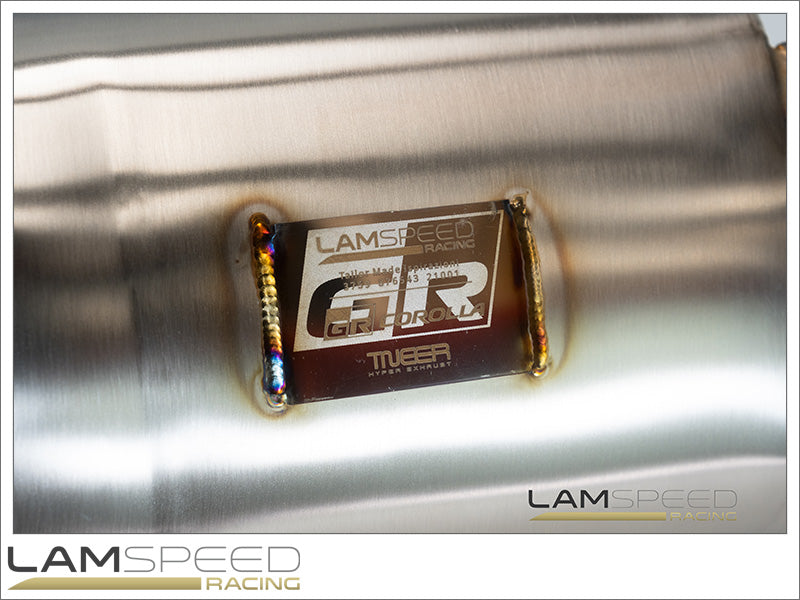 Lamspeed Racing x TNEER Hyper Exhausts 2022+ Toyota GR Corolla Gen 1 and 2 (Automatic and Manual) Valved Catback Exhaust.