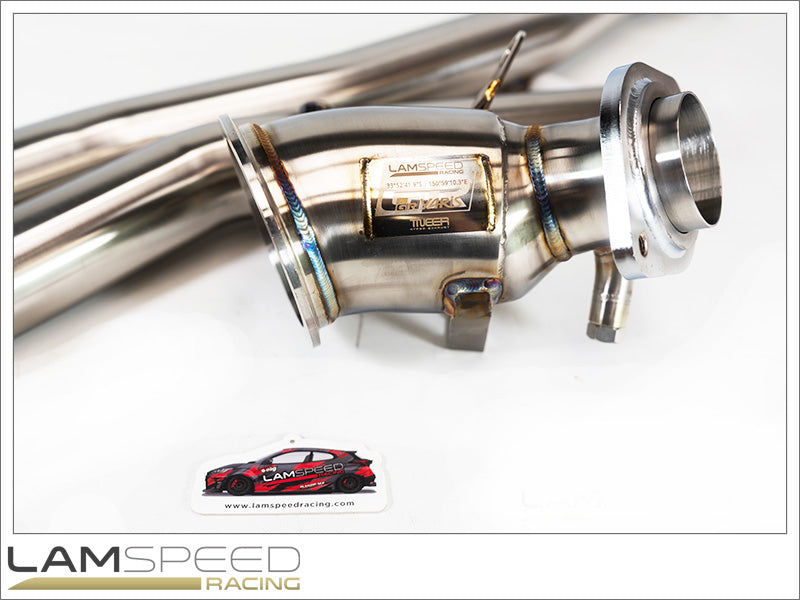 Lamspeed Racing x TNEER Hyper Exhausts 2024+ Toyota GR Yaris Gen 2 (Automatic and Manual) 200 Cell Sports Catalytic Converter Downpipe and Midpipe.