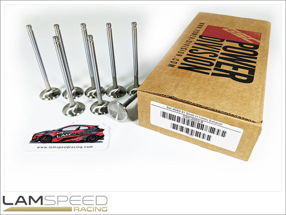 GSC Power Division 4G63 Mitsubishi Evo 1-9 +1mm (31.5mm) Oversized Exhaust Valves (GSC2003-8).