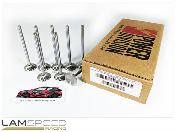 GSC Power Division 4G63 Mitsubishi Evo 1-9 +1mm (31.5mm) Oversized Super Alloy Exhaust Valves (GSC2007-8).