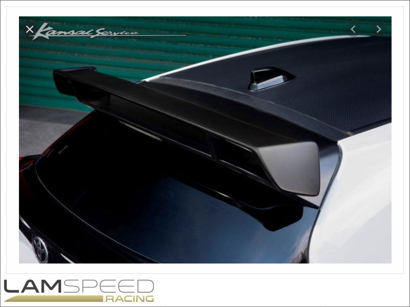 HKS Kansai FRP Rear Tailgate Spoiler - Toyota GR Yaris 2020+.