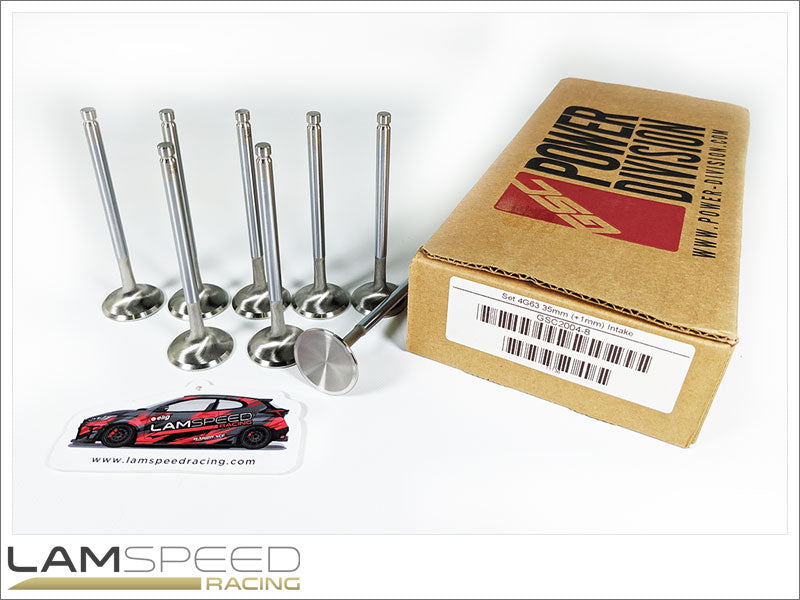 GSC Power Division 4G63 Mitsubishi Evo 1-9 +1mm Oversized (35mm) Intake Valves (GSC2004-8).