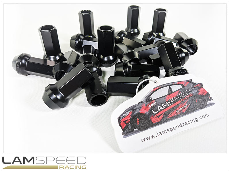 Lamspeed Racing SCM440 Heavy Duty Motorsport Steel Open Ended Wheel Nuts M12x1.5.