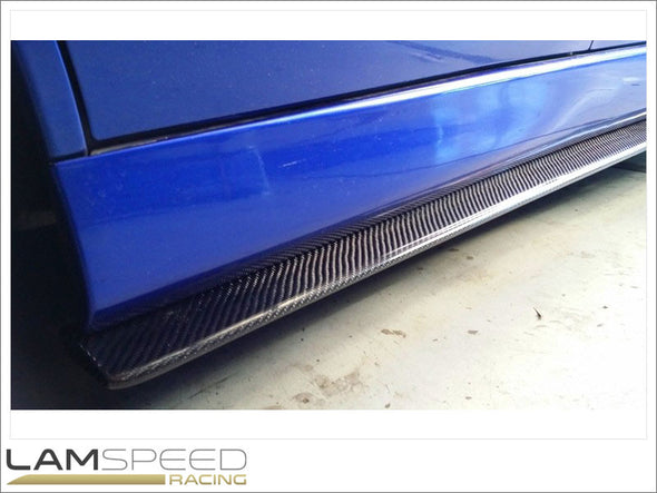 Rexpeed Mitsubishi Evo 7-9 CT9A Carbon Side Skirt Extensions.