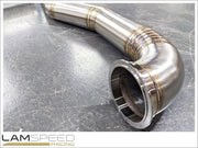 LAMSPEED RACING MC 3.5" SS304 STAINLESS STEEL CATBACK EXHAUST - MITSUBISHI EVOLUTION 4-6 CN9A CP9A.