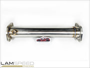 LAMSPEED RACING - STAINLESS STEEL DECAT PIPE - MITSUBISHI EVO 7, 8 & 9.