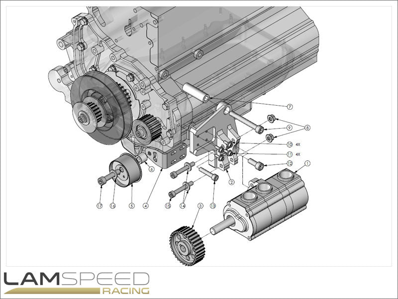 Magnus Motorsports 4G63 Mitsubishi Evo 4-9 Dry Sump Kit - TANK NOT INCLUDED.