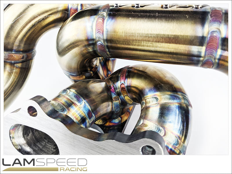 KLM Fabrications Mitsubishi Evolution 4-9 Stock Frame Exhaust Manifold.