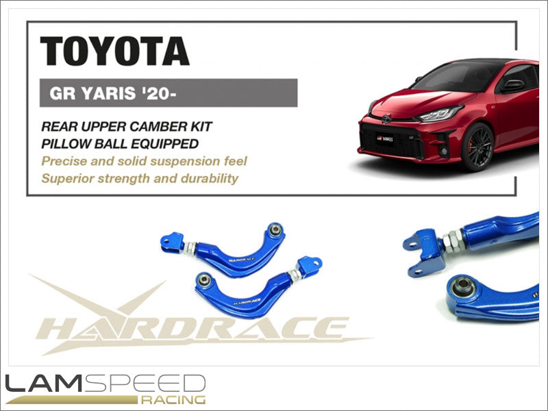 Hardrace Rear Upper Camber Kit - Toyota GR YARIS 2020 GXPA16 MXPA12 (Pillow Ball).