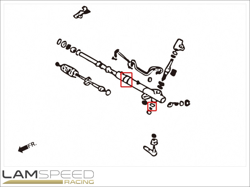 Hardrace TPV Steering Bush kit - Mitsubishi EVO 7-9.