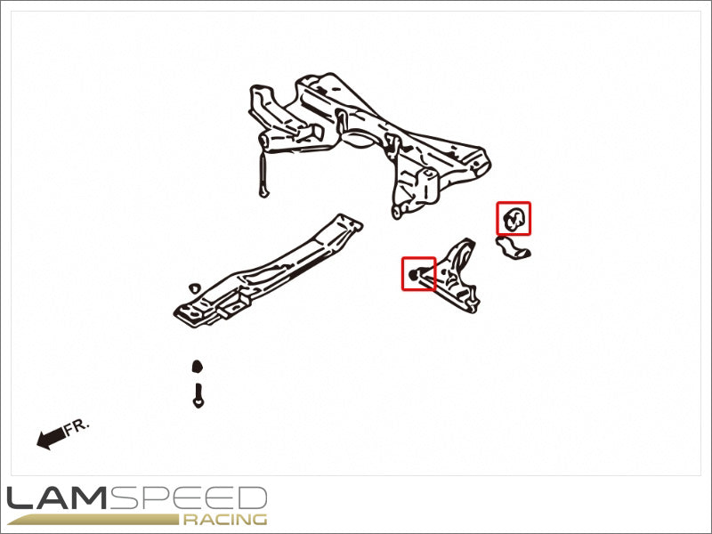 Hardrace Front Lower Control Arm Bushing - Mitsubishi EVO 1-3.