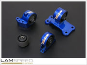 Hardrace Hardened Engine Mount - Mitsubishi EVO 7-9, 5MT - Complete 4 Piece Kit.