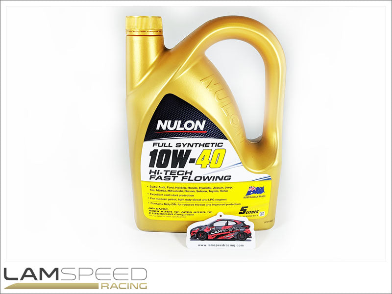 Nulon Full Synthetic 10W-40 Hi-Tech Fast Flowing Engine Oil - 5L.