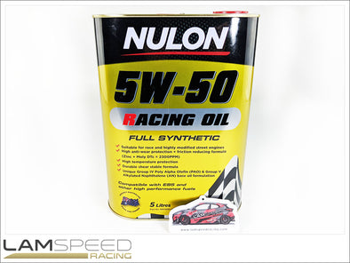 Nulon Full Synthetic 5W-50 Racing Engine Oil - 5L.