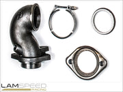 Forced Performance Cast O2 Housing w/ Dump Pipe - Evolution IV, V, VI, VII, VIII, IX.