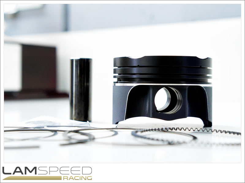 Lamspeed Racing - Custom Wiseco Forged Pistons - 2.0L 10.5:1 CR - Mitsubishi 4G63.