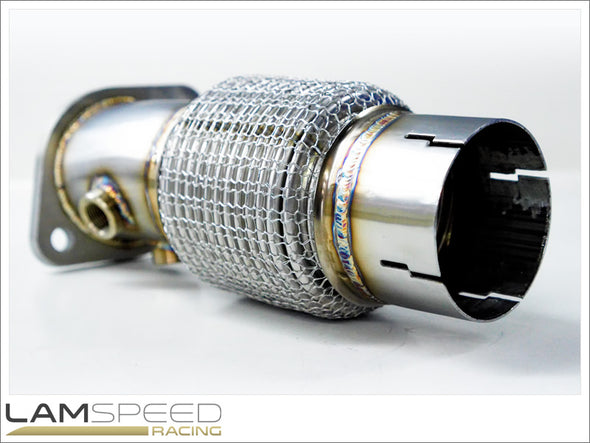 Lamspeed Racing - Stainless Steel 3" External Dump/Screamer Pipe & Front pipe - Mitsubishi Evo 10 (Right Hand Drive).