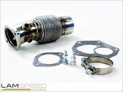 Lamspeed Racing - Stainless Steel 3" External Dump/Screamer Pipe & Front pipe - Mitsubishi Evo 10 (Right Hand Drive).