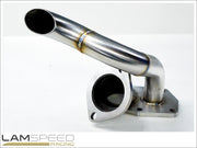 Lamspeed Racing - Stainless Steel External Dump Pipe / Screamer Pipe - Mitsubishi Evo 4, 5 & 6.