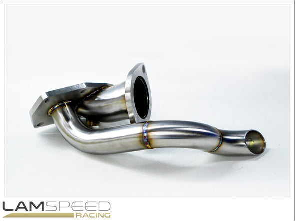 Lamspeed Racing - Stainless Steel External Dump Pipe / Screamer Pipe - Mitsubishi Evo 4, 5 & 6.