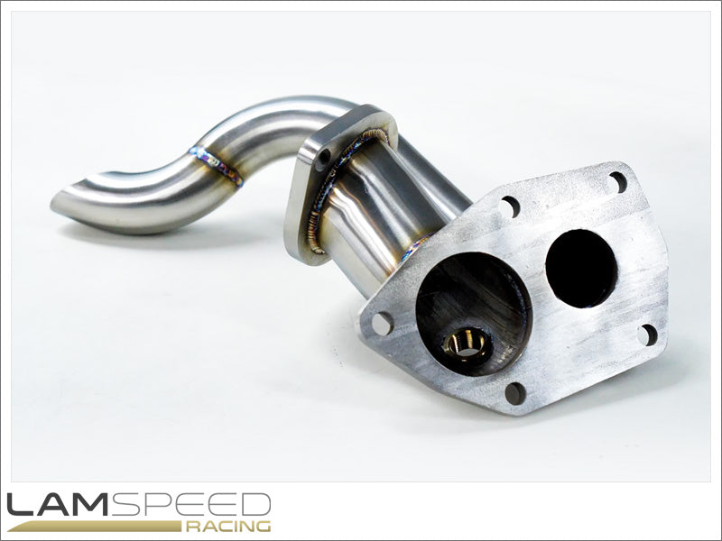 Lamspeed Racing - Stainless Steel External Dump Pipe / Screamer Pipe - Mitsubishi Evo 4, 5 & 6.