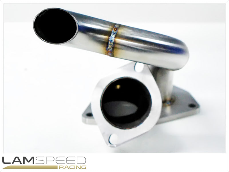 Lamspeed Racing - Stainless Steel External Dump Pipe / Screamer Pipe - Mitsubishi Evo 4, 5 & 6.