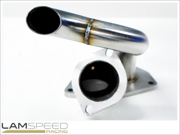 Lamspeed Racing - Stainless Steel External Dump Pipe / Screamer Pipe - Mitsubishi Evo 4, 5 & 6.