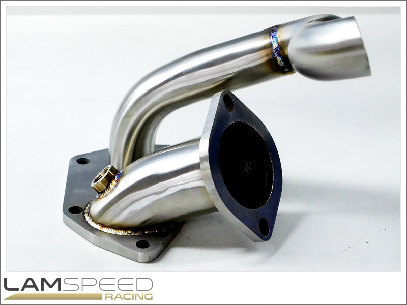 Lamspeed Racing - Stainless Steel External Dump Pipe / Screamer Pipe - Mitsubishi Evo 4, 5 & 6.