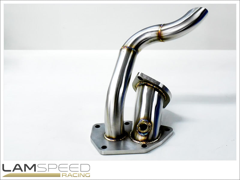 Lamspeed Racing - Stainless Steel External Dump Pipe / Screamer Pipe - Mitsubishi Evo 4, 5 & 6.